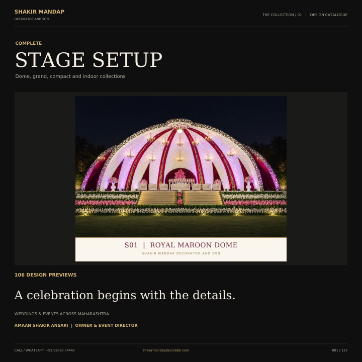 Complete Stage Setup catalogue cover